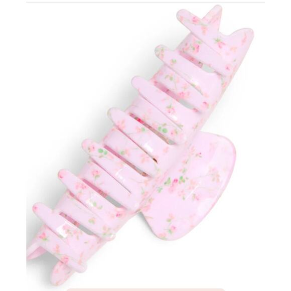 LoveShackFancy X Goody Pink English Ivy Large Claw - Picture 3 of 5